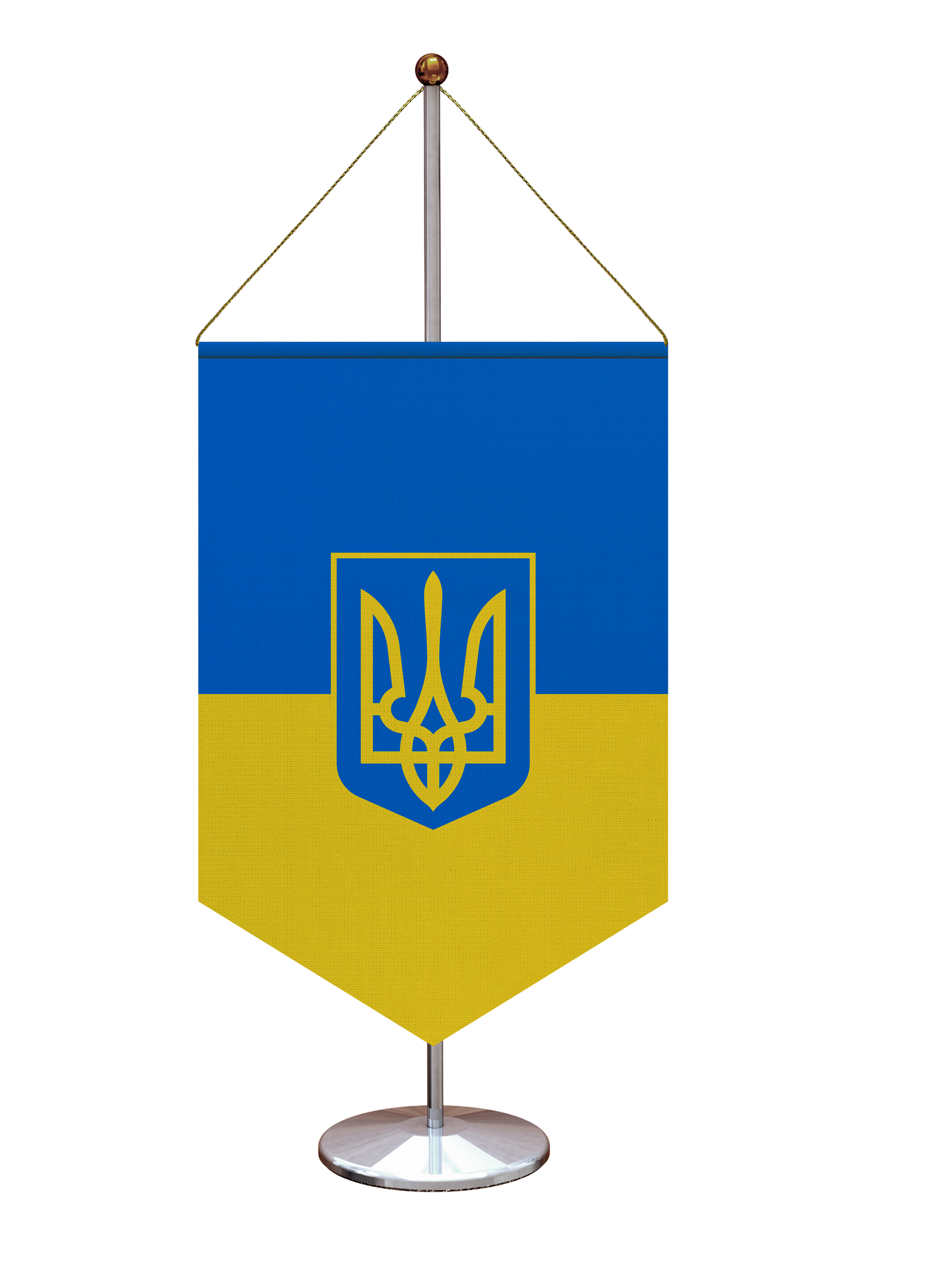 вымпел флаг Украины с гербом