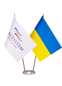 Прапорець настільний подвійний